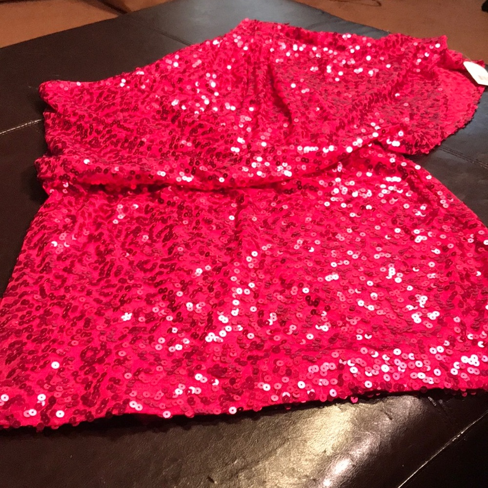 jessica simpson hot pink dress | Dresses | Jessica Simpson Off Shoulder Sequin dress length type: Midi